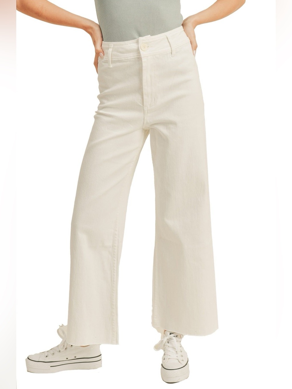Miou Muse Wide Leg khaki Pants size medium